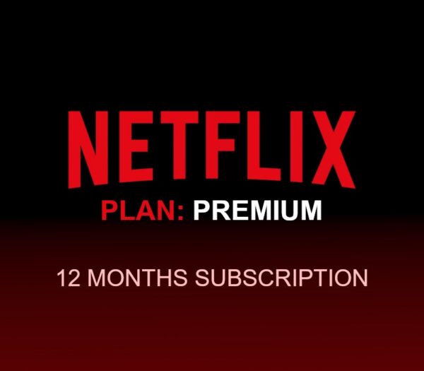Netflix Premium 4KUHD - 1an